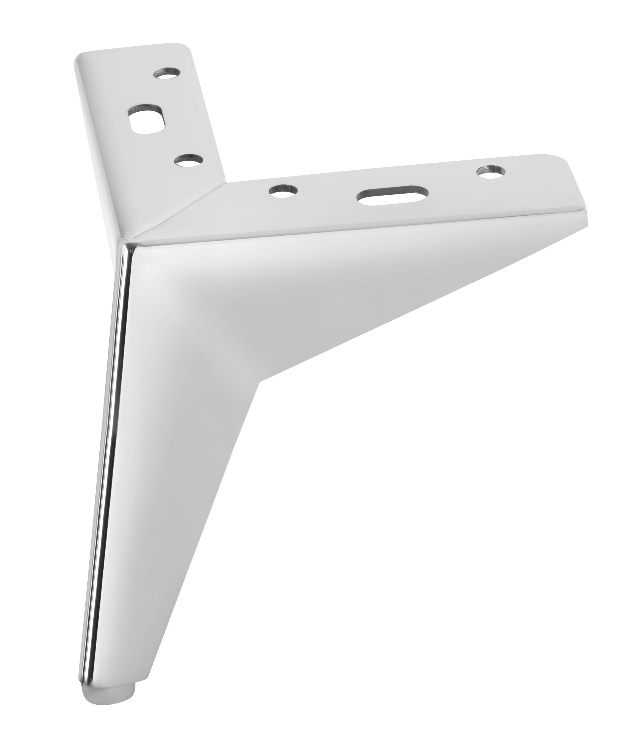 Möbelfüße Metall Chrom 12 cm
