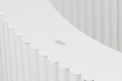 Moderne Tischbeine Weiß rund im Industrie-Design Look