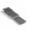 Integrierter Messerhalter Graphit im dunklen Prima Besteckeinsatz