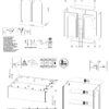 Detail der Bogenfront am Highboard Vento Kaschmir matt