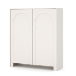 Seitliche Ansicht der schmalen Kommode Arco 2D mit einer platzsparenden Tiefe von nur 35 cm.