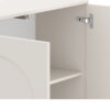Highboard Vento mit geöffneter Push-to-Open Tür und Stauraum