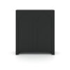 Highboard Vento schwarz matt mit 2 Türen und Bogenfront