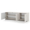beige tv unterschrank grifflos push open