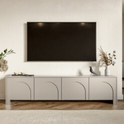 Seitenansicht des flachen Sideboards Arco 4D mit 35 cm Tiefe.