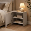 nachtkommode beige grifflos schlafzimmer