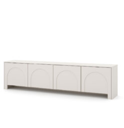 Elegante Design Kommode Arco 4D in Kaschmir Matt.