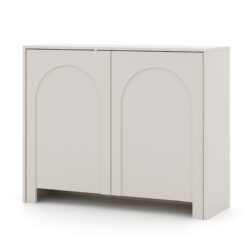 Funktionsweise des grifflosen Push-to-Open Systems beim Sideboard Arco.