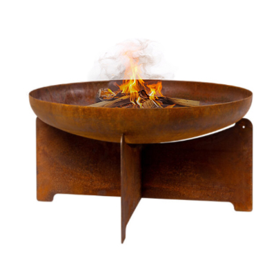 Moderne Feuerschale Rost-Optik Garten Design