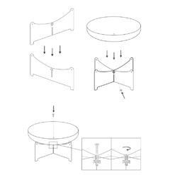Detailansicht der stabilen X-Basis und der Edelrost-Oberfläche einer Gartenfeuerstelle
