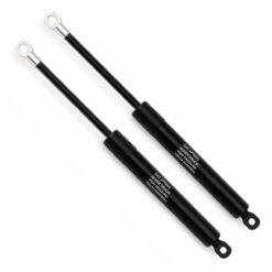 Schwarze Gasdruckfeder für Bettkasten 400mm Gesamtlänge, Premium Hubhilfe für Bettbeschläge.