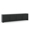 TV-Board Vento 203 cm in Schwarz mit Push-to-Open-System.