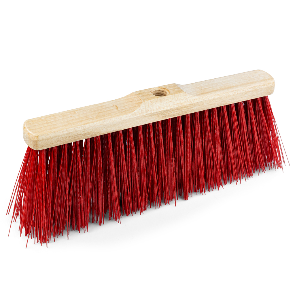 Einzelner Besenkopf 35 cm aus feuchtigkeitsbeständig lackiertem Buchenholz